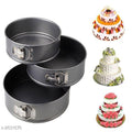 Aluminum Round Cake Pans Set (6", 7" & 8" Inch. by 2.2" Deep) Tier Baking Pans